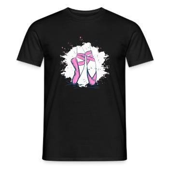 Ballet Shoes Ballet Dance Dancers - Men's T-Shirt - black - Front - AI Model Male 178 light (178cm)