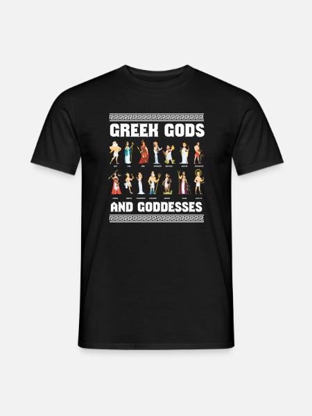 Greek Gods And Goddesses Greeks - Men's T-Shirt - black