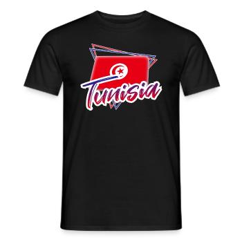 Tunisia - Men's T-Shirt - black - Front - AI Model Male 178 light (178cm)