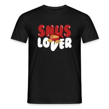 Snus Lover Tabak Nikotin - Männer T-Shirt - Schwarz - Vorne - AI Model Male 178 light (178cm)