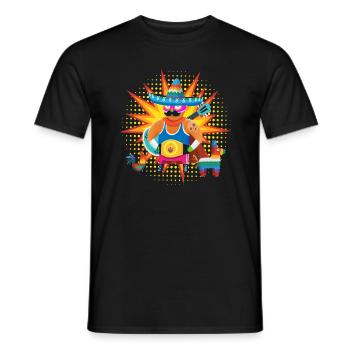 Lucha Libre Fighter Mexico Wrestling - T-shirt homme - noir - Devant - AI Model Male 178 light (178cm)