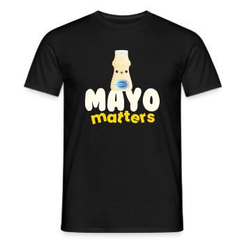 Mayo Matters Mayonnaise Sauce BBQ Grill - Männer T-Shirt - Schwarz - Vorne - AI Model Male 178 light (178cm)
