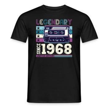 Légendaire 1968 54th Birthday Gift Hommes - Fun - T-shirt homme - noir - Devant - AI Model Male 178 light (178cm)