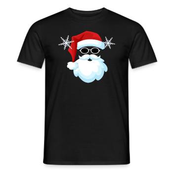 Santa Claus - Men's T-Shirt - black - Front - AI Model Male 178 light (178cm)