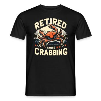 Rentner gehen auf Krabbenfang - Männer T-Shirt - Schwarz - Vorne - AI Model Male 178 light (178cm)