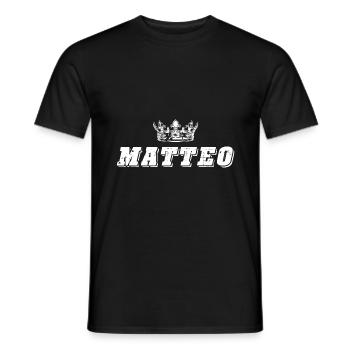 Matteo - Men's T-Shirt - black - Front - AI Model Male 178 light (178cm)