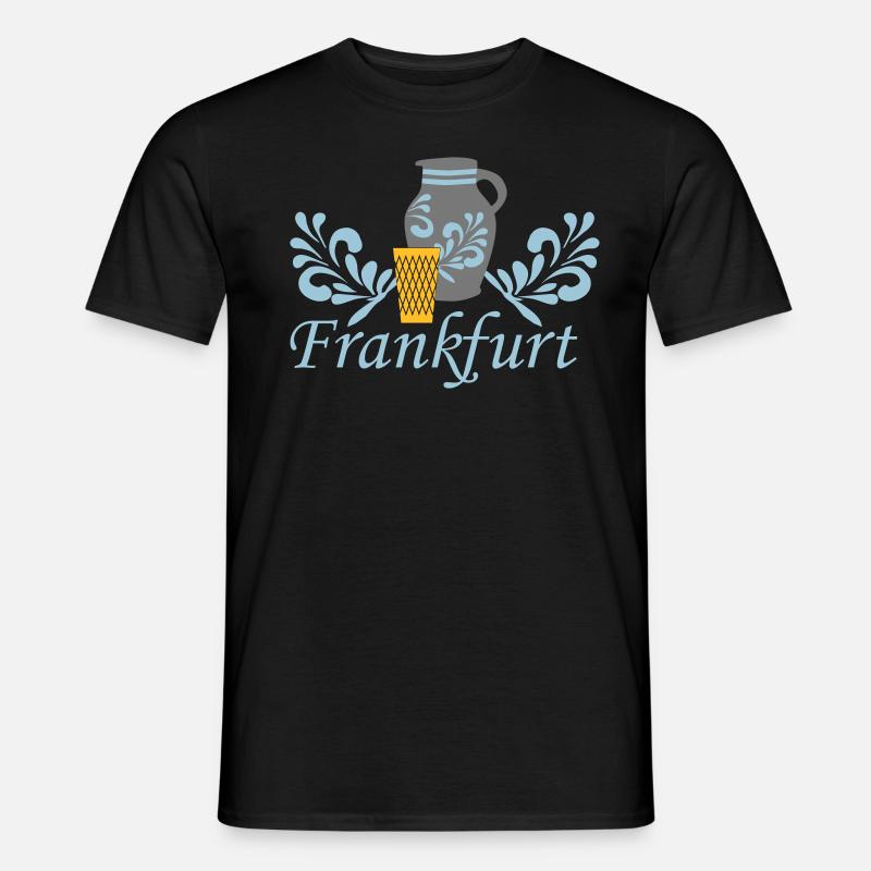 Frankfurt Bembel Geripptes - Männer T-Shirt - undefined