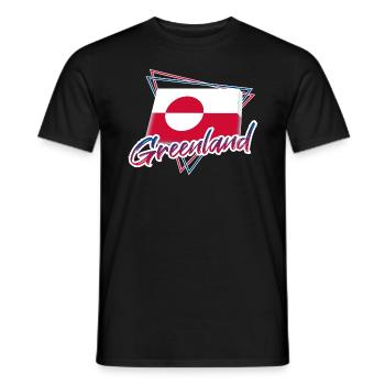 Greenland - Men's T-Shirt - black - Front - AI Model Male 178 light (178cm)