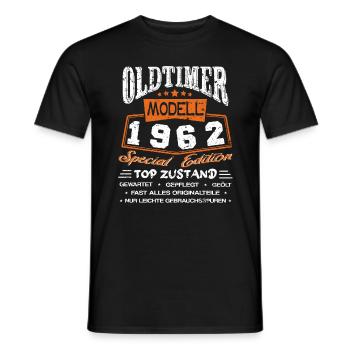 Oldtimer Modell 1962 59. Geburtstag - Männer T-Shirt - Schwarz - Vorne - AI Model Male 178 light (178cm)