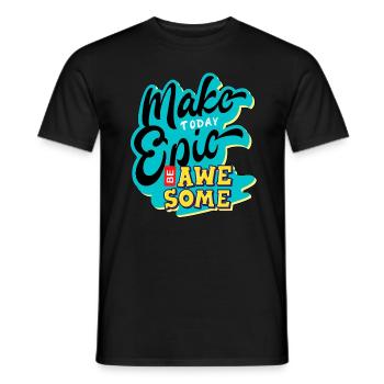 Journée épique. - T-shirt homme - noir - Devant - AI Model Male 178 light (178cm)