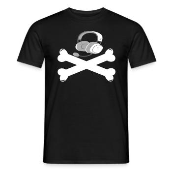 Gaming Retro Gift Idea - Men's T-Shirt - black - Front - AI Model Male 178 light (178cm)