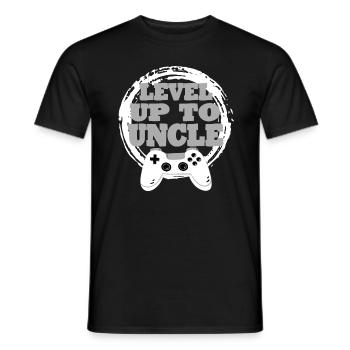 Onkel Gaming Retro Geschenkidee - Männer T-Shirt - Schwarz - Vorne - AI Model Male 178 light (178cm)