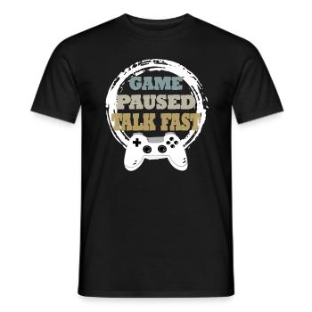 Gaming Retro Geschenkidee - Männer T-Shirt - Schwarz - Vorne - AI Model Male 178 light (178cm)
