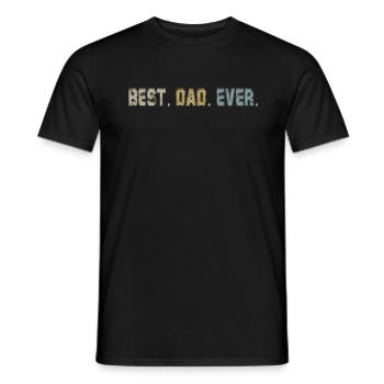 Retro Papa Outfit zum Vatertag - Männer T-Shirt - Schwarz - Vorne - AI Model Male 178 light (178cm)