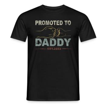 Retro Papa Outfit zum Vatertag - Männer T-Shirt - Schwarz - Vorne - AI Model Male 178 light (178cm)
