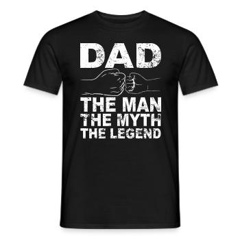 Retro Papa Outfit zum Vatertag - Männer T-Shirt - Schwarz - Vorne - AI Model Male 178 light (178cm)