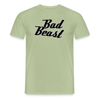 Bad beast - Männer T-Shirt - Sage - Vorne - AI Model Male 178 light (178cm)