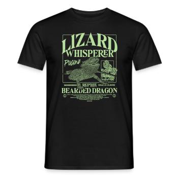 Bartagame Bartagamen Echsenflüsterer - Männer T-Shirt - Schwarz - Vorne - AI Model Male 178 light (178cm)