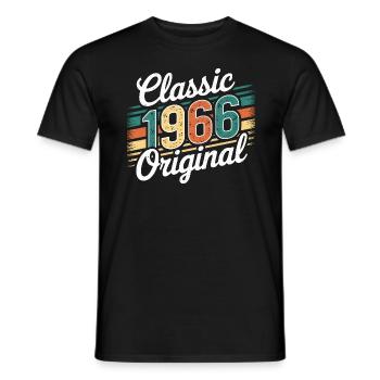 Classique 1966 Original - 59e anniversaire - T-shirt homme - noir - Devant - AI Model Male 178 light (178cm)