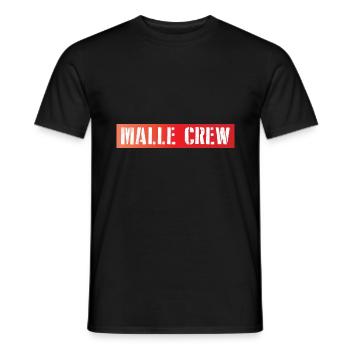 Malle Crew - Men's T-Shirt - black - Front - AI Model Male 178 light (178cm)
