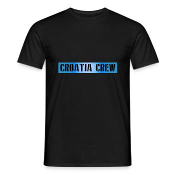 Croatia Crew - Men's T-Shirt - black - Front - AI Model Male 178 light (178cm)