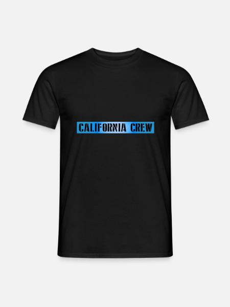 California Crew - Männer T-Shirt - Schwarz