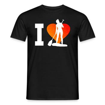 Stand up Paddle Board Standup Paddleboard - T-shirt homme - noir - Devant - AI Model Male 178 light (178cm)