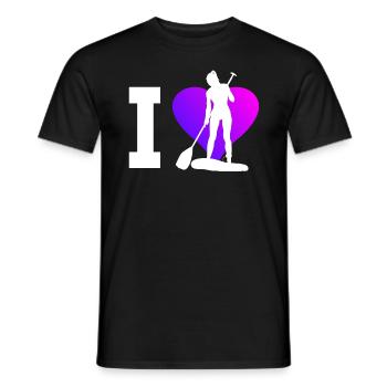 Standup Paddling Standup Paddle Sup Standup Paddle - Men's T-Shirt - black - Front - AI Model Male 178 light (178cm)