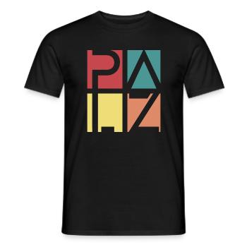 Palz Vintage Design - Männer T-Shirt - Schwarz - Vorne - AI Model Male 178 light (178cm)