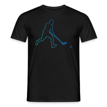 Floorball Women's Floorball Men's Floorball Games - Men's T-Shirt - black - Front - AI Model Male 178 light (178cm)