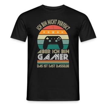 Je ne suis pas parfait, mais je suis un joueur - T-shirt homme - noir - Devant - AI Model Male 178 light (178cm)