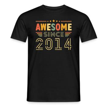 Vintage Legend 2014 Geschenk von 2014 - Jahrgang 2014 - Männer T-Shirt - Schwarz - Vorne - AI Model Male 178 light (178cm)