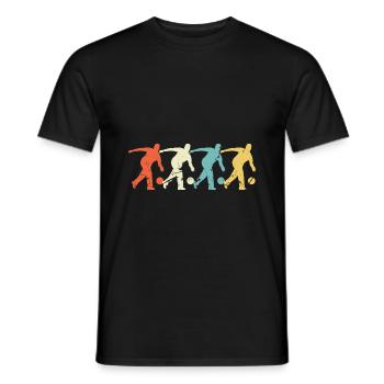 Bowling Retro Männer Bowling Spieler - Männer T-Shirt - Schwarz - Vorne - AI Model Male 178 light (178cm)