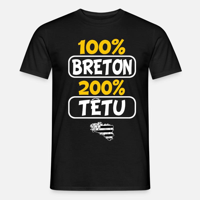 Breton stur - Männer T-Shirt - Schwarz