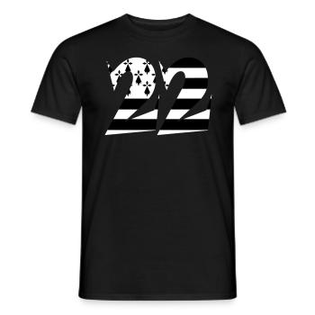 22 Britain flag - Men's T-Shirt - black - Front - AI Model Male 178 light (178cm)