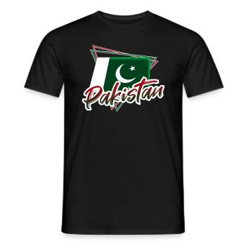 Pakistan - Men's T-Shirt - black - Front - AI Model Male 178 light (178cm)