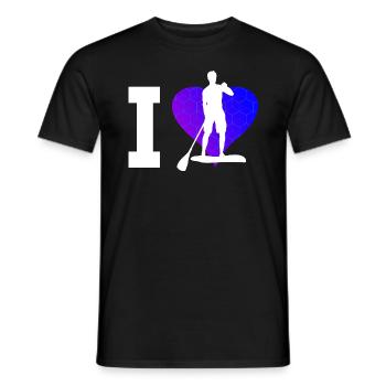 Stand up Paddle Board Femme Standup Paddleboard - T-shirt homme - noir - Devant - AI Model Male 178 light (178cm)