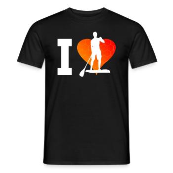 Sup Stand up Paddling Board Standup Paddling - Men's T-Shirt - black - Front - AI Model Male 178 light (178cm)