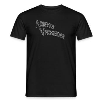 Work avoiders - Men's T-Shirt - black - Front - AI Model Male 178 light (178cm)