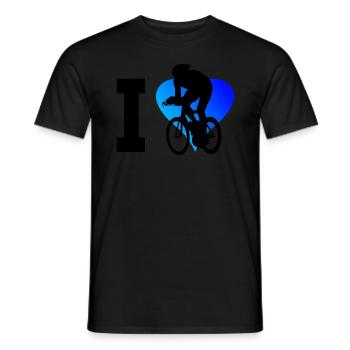 Road Bike Road Cyclist Road Bike Road Cycling - Men's T-Shirt - black - Front - AI Model Male 178 light (178cm)