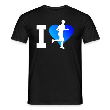 Jogging Hommes Course Marathon Femmes - T-shirt homme - noir - Devant - AI Model Male 178 light (178cm)