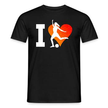Fussballer Fussballspielen Fussballspieler - Männer T-Shirt - Schwarz - Vorne - AI Model Male 178 light (178cm)
