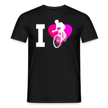 Rennrad Roadbike Herren Rennradfahrer Damen - Männer T-Shirt - Schwarz - Vorne - AI Model Male 178 light (178cm)