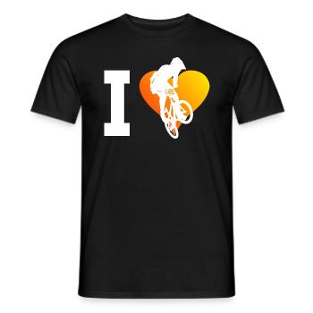 BMX Bike Women Cycling Bike BMX BMX Boys - Men's T-Shirt - black - Front - AI Model Male 178 light (178cm)