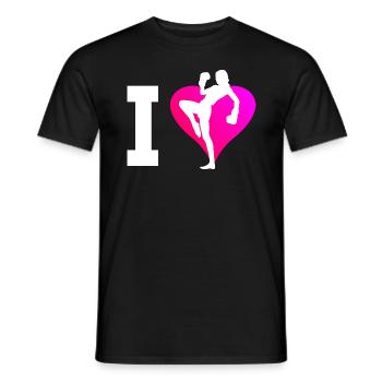Men's Kickboxing Women Kickboxing Boxing Kickboxing - Men's T-Shirt - black - Front - AI Model Male 178 light (178cm)