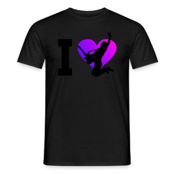 guitare acoustique guitare femme - T-shirt homme - noir - Devant - AI Model Male 178 light (178cm)