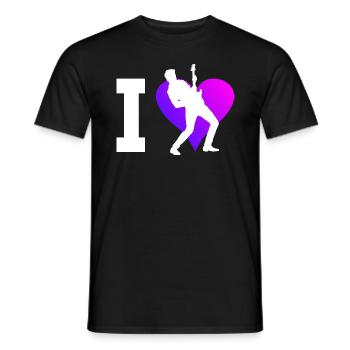 Herren Gitarrenspieler classical guitar - Männer T-Shirt - Schwarz - Vorne - AI Model Male 178 light (178cm)
