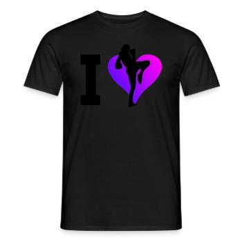 Boxeur Thaïlandais Boxe Thaï Femmes Boxe Thaï Muay Thai - T-shirt homme - noir - Devant - AI Model Male 178 light (178cm)