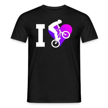 bmx jungen Herren bmx Damen Bike Radfahren - Männer T-Shirt - Schwarz - Vorne - AI Model Male 178 light (178cm)