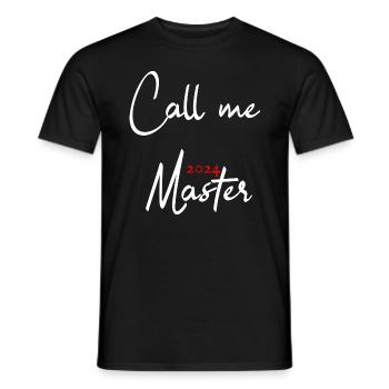 Master 2024 Masterabschluss Sponsion Absolvent - Männer T-Shirt - Schwarz - Vorne - AI Model Male 178 light (178cm)